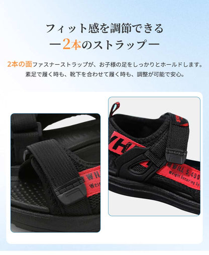 キッズ サンダル 女の子 男の子 ガードテープサンダル ベビー スポーツ 子供靴 子供サンダル 子供 こども 軽量 履きやすい ビーチ 滑りにくい スポサン 14cm 15cm 16cm 17cm 18cm 19cm 20cm 21cm 22cm 23cm 24cm 面ファスナー メッシュ ウォーターシューズ ビーサン