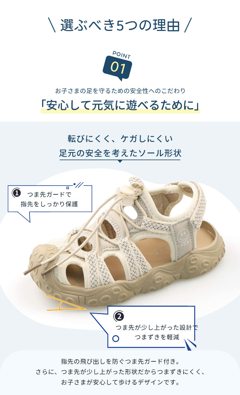 サンダル 履きやすい 子供靴 スポーツ 女の子 こども 男の子 キッズサンダル 滑りにくい ベビー マジックテープ 面ファスナー スポーツサンダル 赤ちゃん 14cm 15cm 子供サンダル メッシュ ベビーシューズ 脱げない 脱げ防止 軽量 12cm 13cm 柔らかい かかと付き プール 夏