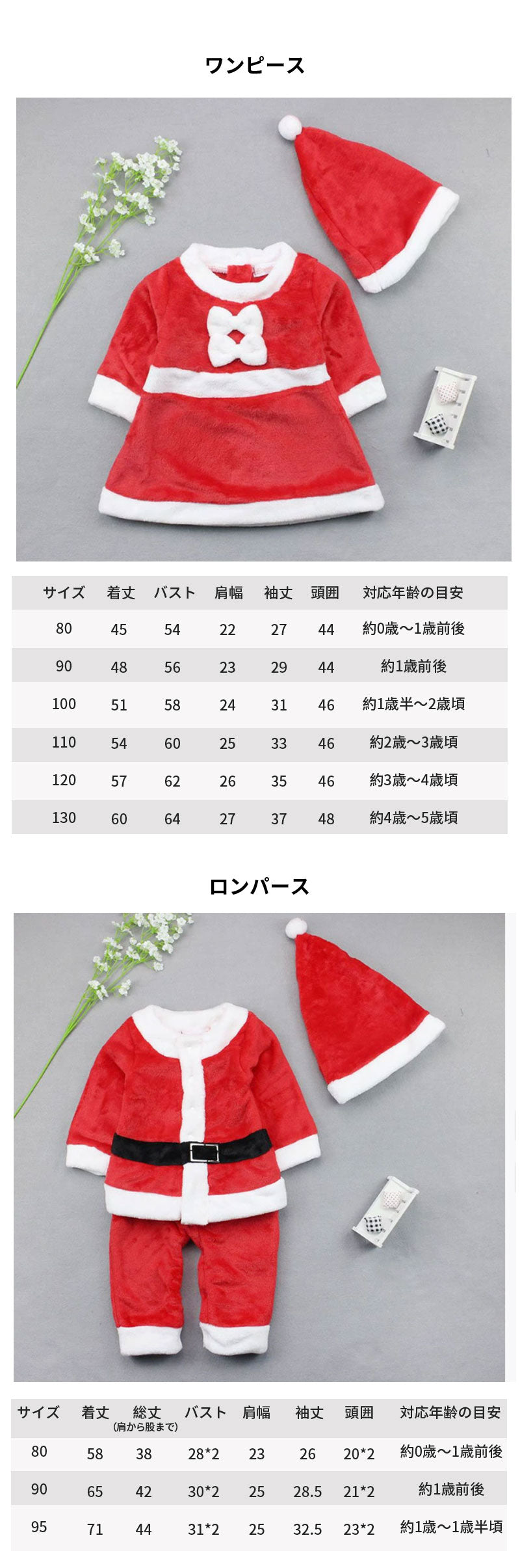 サンタ キッズ クリスマス コスプレ 子供 コスチューム コスプレ衣装 サンタ コスチューム サンタ 服 コスチューム コスプレ サンタ 仮装 女の子 男の子 80 90 100 110 120 130 140 150