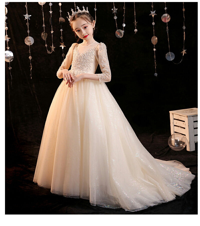子供ドレス ピアノ発表会 結婚式 キッズ フォーマルドレス 子どもドレス ジュニアドレス 結婚式 女の子 ドレスキッズsgato-016