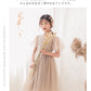 【クーポン利用で3,580円★25日終了！】女の子 チュールワンピース 子供 ドレス キッズ ロングワンピース 発表会 キラキラ 子供服 半袖  ジュニア ワンピース 小学生 夏ワンピ ピアノ フォーマル フレア 星柄 膝丈 チュール ふわふわ ふんわり感
