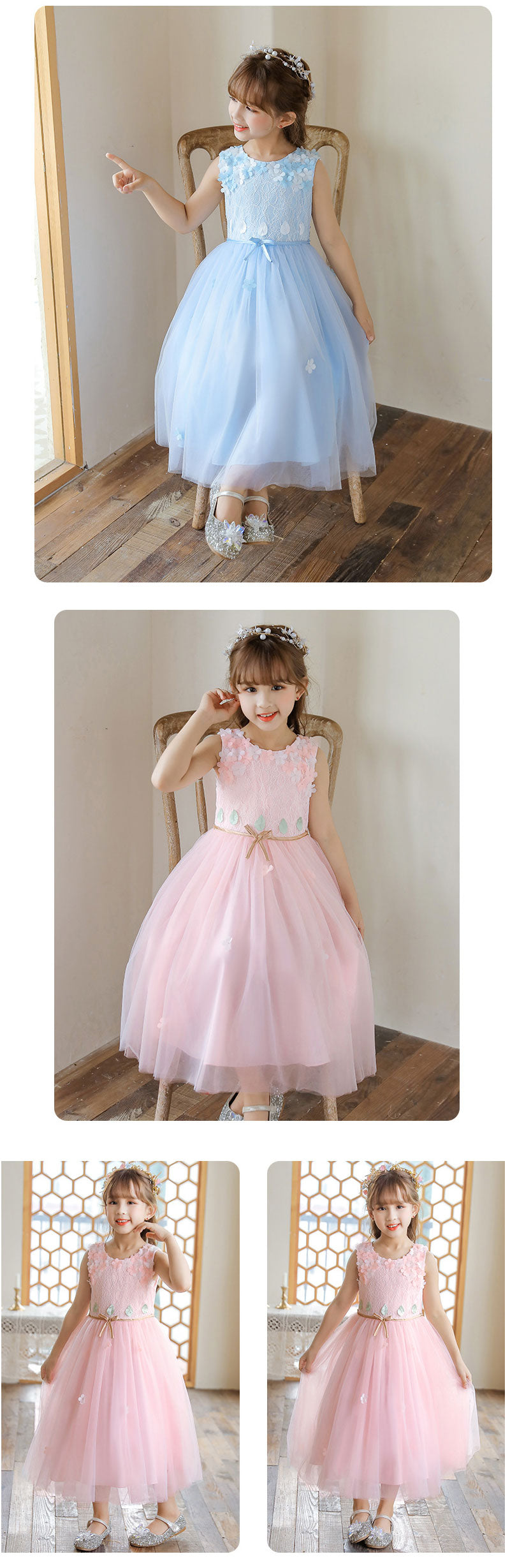 ドレス 子どもドレス ジュニアドレス ロングドレス ミモレ ワンピース バイカラー 子ども キッズ ジュニア 中高生 ピアノ発表会 演奏会 音楽会 結婚式 お祝い日 誕生日 写真撮影 入園式 入学式 七五三