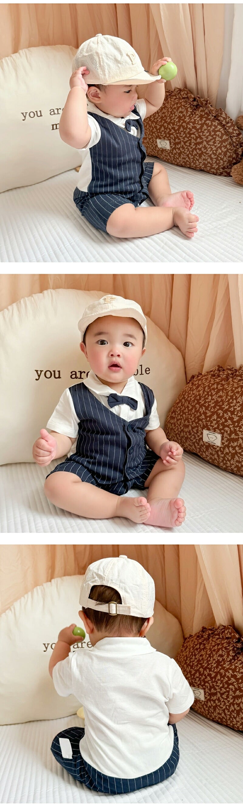 ロンパース 男の子 フォーマル ベビー服 長袖 半袖 カバーオール 新生児 服 赤ちゃん 子供服 前開き スーツ セレモニードレス 退院着 お宮参り 記念撮影 誕生日 ギフト 春 夏
