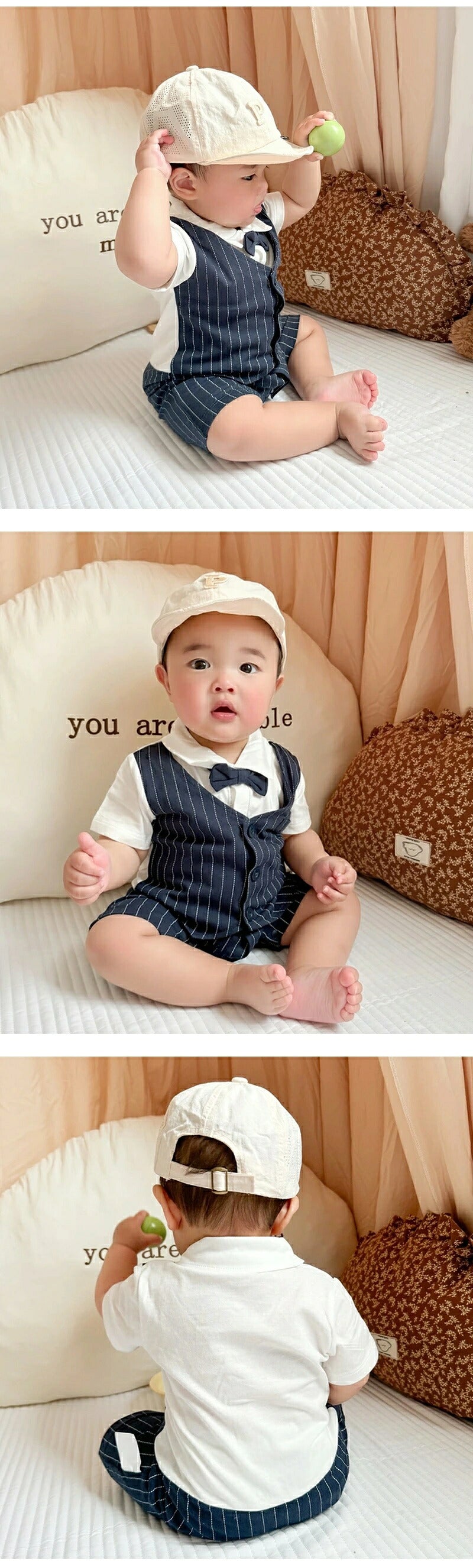ロンパース 男の子 フォーマル ベビー服 長袖 半袖 カバーオール 新生児 服 赤ちゃん 子供服 前開き スーツ セレモニードレス 退院着 お宮参り 記念撮影 誕生日 ギフト 春 夏