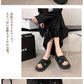 厚底サンダル 厚底 サンダル レディース パデット パデッド バック ストラップ ブラック 黒 白 アイボリー シルバー メタリック 旅行 レジャー ライブ スポーツサンダル スポサン 25年春夏新作
