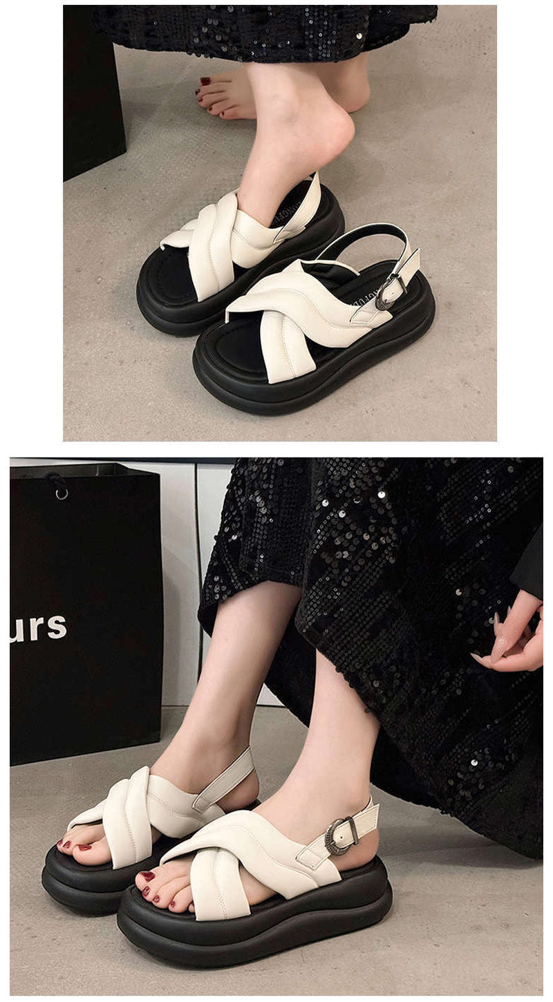厚底サンダル 厚底 サンダル レディース パデット パデッド バック ストラップ ブラック 黒 白 アイボリー シルバー メタリック 旅行 レジャー ライブ スポーツサンダル スポサン 25年春夏新作
