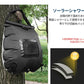 アウトドアシャワー 20L ポータブルシャワー　簡易シャワー　電源不要 ロープ フック付き 太陽光 温水シャワー ブラック シャワータンク 給水袋　折りたたみ showerbag-02