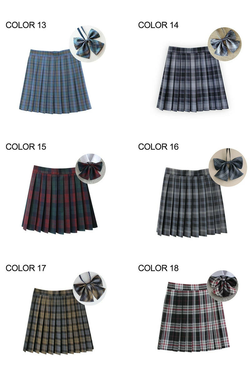 スクールスカート レディース 女子高生 スカート リボン ボウタイ チェックスカート プリーツスカート 制服 高校生 中学生 学生服 ギンガム チェック柄 ミニスカート 学生 学校 女子制服 コスチューム 衣装 仮装 着痩せスクール制服 JK
