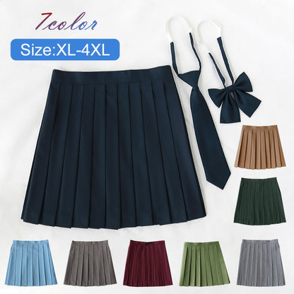 スクールスカート レディース 女子高生 スカート リボン ネクタイ ボウタイ  プリーツスカート 制服 高校生 中学生 学生服 ギンガム  ミニスカート 学生 skirt-004