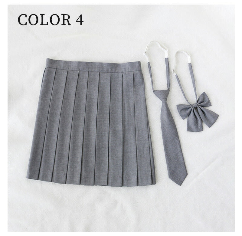 スクールスカート レディース 女子高生 スカート リボン ネクタイ ボウタイ  プリーツスカート 制服 高校生 中学生 学生服 ギンガム  ミニスカート 学生 skirt-004