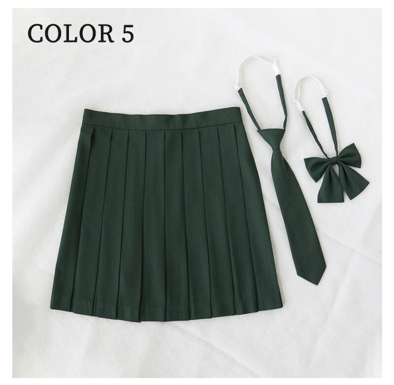 スクールスカート レディース 女子高生 スカート リボン ネクタイ ボウタイ  プリーツスカート 制服 高校生 中学生 学生服 ギンガム  ミニスカート 学生 skirt-004