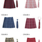 スクールスカート レディース 女子高生 スカート リボン ボウタイ チェックスカート プリーツスカート 制服 高校生 中学生 学生服 ギンガム チェック柄 ミニskirt-005