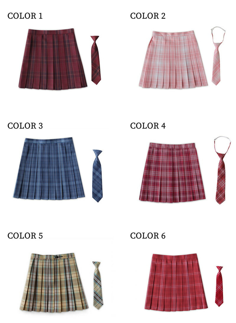 スクールスカート レディース 女子高生 スカート リボン ボウタイ チェックスカート プリーツスカート 制服 高校生 中学生 学生服 ギンガム チェック柄 ミニskirt-005