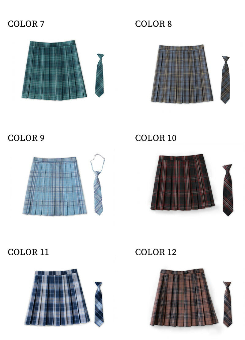 スクールスカート レディース 女子高生 スカート リボン ボウタイ チェックスカート プリーツスカート 制服 高校生 中学生 学生服 ギンガム チェック柄 ミニskirt-005