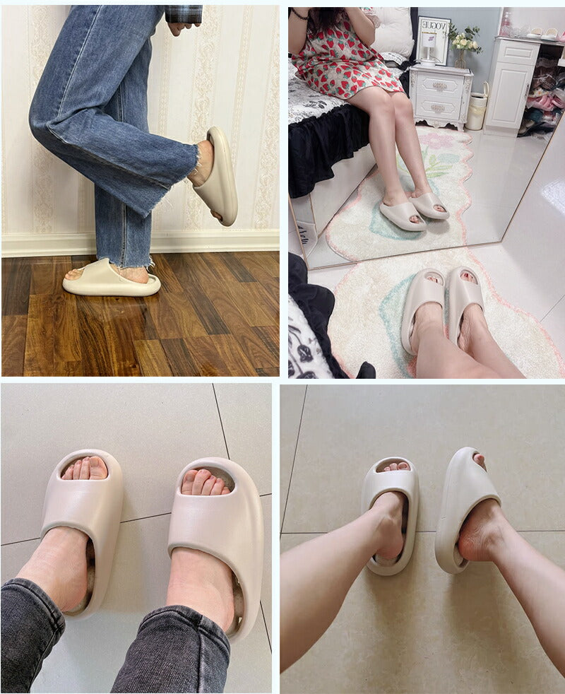 スリッパ 夏用 健康サンダル レディース メンズ 男女兼用 疲れない 癒しの 足つぼ マッサージ 厚底サンダル 室内 外履き  ベランダ  ツボ押し シャワーサンダル お風呂 EVA 防水 静音 快適 健康スリッパ  履くだけヨガ 洗える