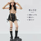 ダンス衣装 キッズ 衣装 セットアップ jazz k-pop キッズダンス衣装 デニム 子供服 女の子 ヘソ出し グレー ベージュ デニム チア ヒップホップ キッズダンス k-pop衣装 アームカバー 片腕 黒トップス ロングパンツ ジャズダンス 発表会 チアガール 韓国ファション 演出服
