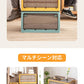 【クーポン利用で2682円★21日終了】収納ボックス 折りたたみ 6サイズ 5面開き 大容量 収納ボックス 扉付き プラスチック キャスター付き 健康材質 収納storage-006