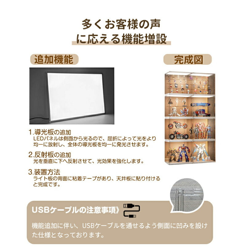 【楽天1位獲得】フィギュアケース 組み立て式 収納 ビッグサイズ 高品質 コレクションケース コレクション ボックス クリアケース 積み重ね可能 扉付き 透明 アクリル  コレクションケース コレクションボックス アクリルケース