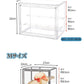 フィギュアケース 収納 36cm*27m*28m 高品質 コレクションケース ビッグサイズ コレクション ボックス クリアケース 積み重ね可能 扉付き 組み立てstorage-0136