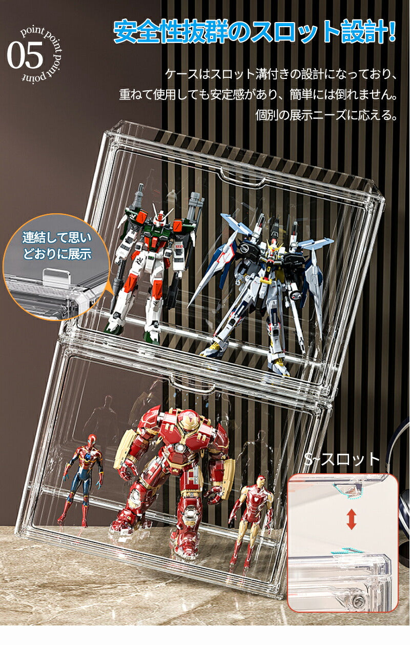 フィギュアケース 収納 フィギュア ボックス クリアボックス 高品質 コレクションケース ビッグサイズ コレクション storage-1136