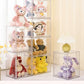 ぬいぐるみ収納ケース 透明 シューズボックス ウインナーケース 透明フィギュアケース アクリルケース 展示用 収納ボックス 収納ケース ケース 箱 棚 収納 バstorage-0136v2