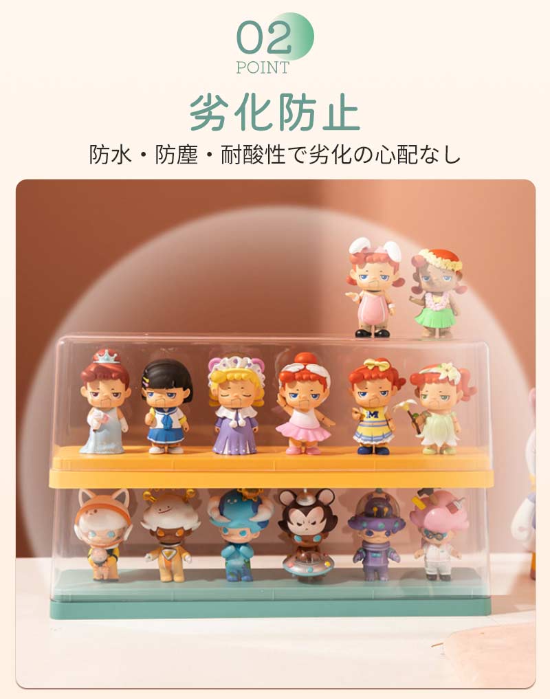 フィギュアケース 組み立て式 収納 ビッグサイズ 展示ボックス 高品質 3段 4段 コレクションケース コレクション ボッstorage-0145