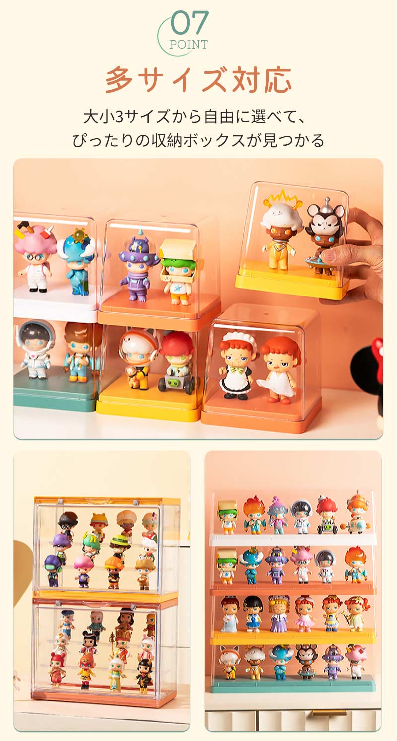 フィギュアケース 組み立て式 収納 ビッグサイズ 展示ボックス 高品質 3段 4段 コレクションケース コレクション ボッstorage-0145