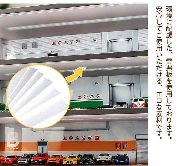 トミカ ケース ミニカーディスプレイ ミニカー　スタンドタイプ 1/64 led  卓上 40～80台　高さ約46cm 幅約47cm  収納ケース 収納 収納棚 棚 卓上 ライト フィギュアケース アクリル トミカケース アクリル おもちゃ