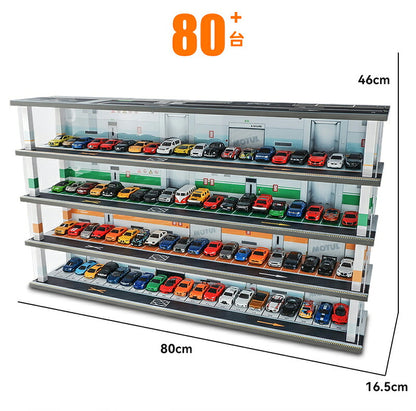 トミカ ケース ミニカーディスプレイ ミニカー　スタンドタイプ 1/64 led  卓上 40～80台　高さ約46cm 幅約47cm  収納ケース 収納 収納棚 棚 卓上 ライト フィギュアケース アクリル トミカケース アクリル おもちゃ