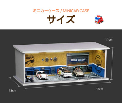 トミカ ケース ミニカーディスプレイ ミニカー　スタンドタイプ 1/64 led  卓上   収納ケース 収納 収納棚 棚 卓上 ライト フィギュアケース アクリル トミカケース ショーケース コレクションボード  アクリル おもちゃ