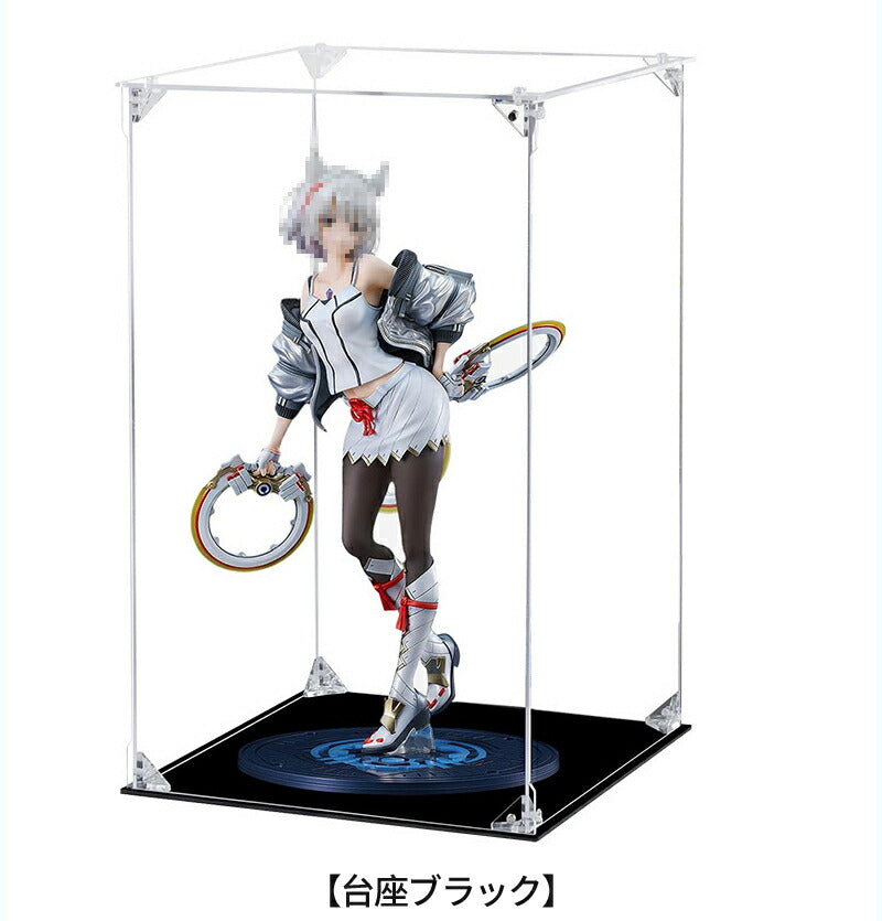 フィギュアケース UVカット アクリルケース 台座 背面ミラー マグネット式 磁石付き ビッグサイズ 収納 高品質 より堅固 コレクションケース コレクション storage-0154