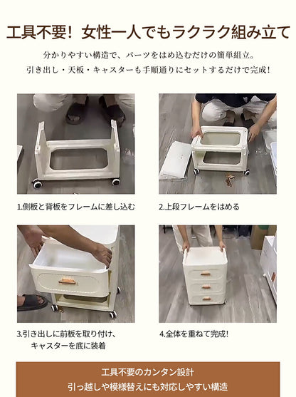収納ボックス キャスター付き 引き出し 大容量 押入れ収納 おしゃれ 収納ボックス  姫系 チェスト 収納ケース 折畳み 送料無料 衣装ケース 軽量  プラスチック 組立簡単 衣装収納ボックス コンテナ 北欧風 大型 収納 小物 布団 整理棚
