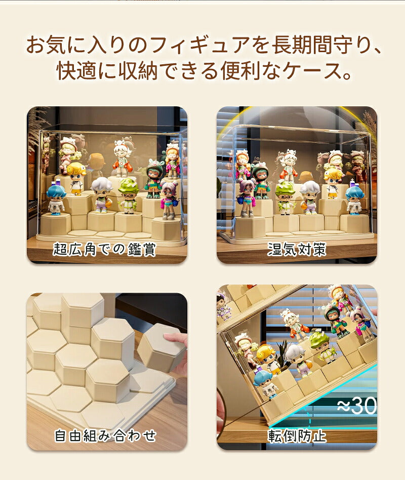 【10%ポイントバック★11日終了】フィギュアケース 収納 高品質  ケース ボックス コレクションケース  コレクション ボックス クリアケース 透明展示ケース 積み重ね可能 組み立て式 透明 コレクションボックス