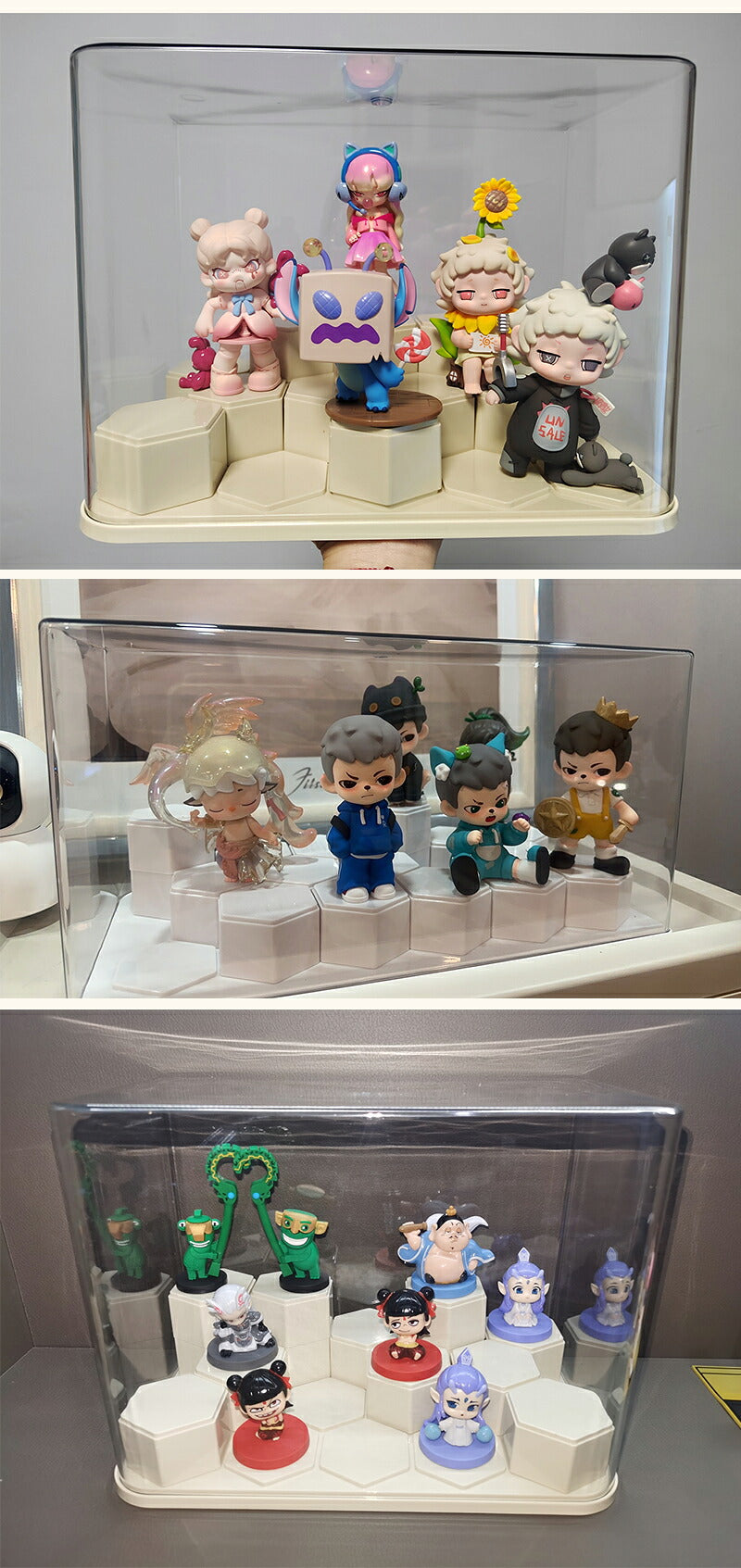 フィギュアケース 収納 高品質  ケース ボックス コレクションケース  コレクション ボックス クリアケース 透明展示ケース 積み重ね可能 組み立て式 透明 コレクションボックス