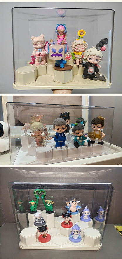 フィギュアケース 収納 高品質  ケース ボックス コレクションケース  コレクション ボックス クリアケース 透明展示ケース 積み重ね可能 組み立て式 透明 コレクションボックス