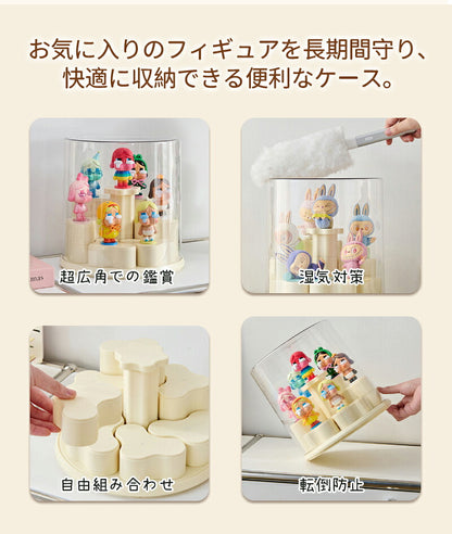 【10%ポイントバック★11日終了】フィギュアケース 収納 回転式 高品質  ケース ボックス コレクションケース  コレクション ボックス クリアケース 透明展示ケース 積み重ね可能 組み立て式 透明 コレクションボックス