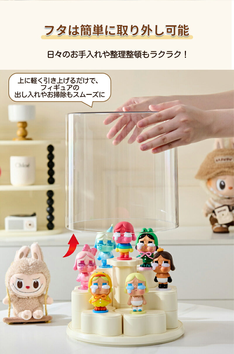 【10%ポイントバック★11日終了】フィギュアケース 収納 回転式 高品質  ケース ボックス コレクションケース  コレクション ボックス クリアケース 透明展示ケース 積み重ね可能 組み立て式 透明 コレクションボックス