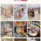コレクションケース フィギュアケース 透明 回転式 LABUBU用 保護ケース クリア カバー 送料無料 防塵 汚れ防止 傷つけ防止 収納ケース アクリル 陳列ケース 省スペース 組立て簡単 積み重ね可能 クリーム色 可愛い プレゼント 透明ボックスカバー