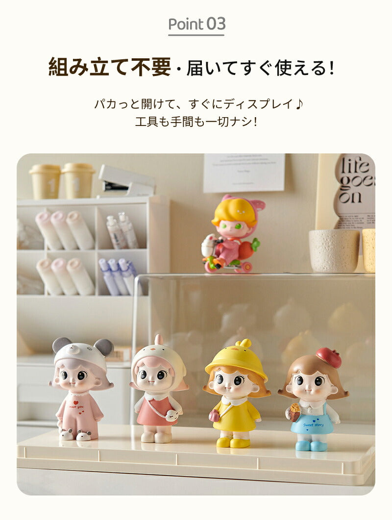 コレクションケース アクリル ビッグサイズ 棚 ボックス 卓上 フィギュアケース ディスプレイケース コレクション 飾り棚 透明 扉付き ラック スタッキング おしゃれ クリア 人形 フィギュア 積み重ね 組立簡単 プラモデル ディスプレイ ケース
