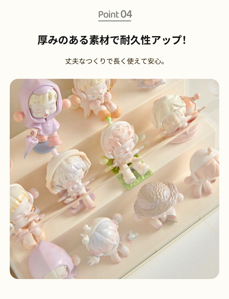 コレクションケース アクリル ビッグサイズ 棚 ボックス 卓上 フィギュアケース ディスプレイケース コレクション 飾り棚 透明 扉付き ラック スタッキング おしゃれ クリア 人形 フィギュア 積み重ね 組立簡単 プラモデル ディスプレイ ケース