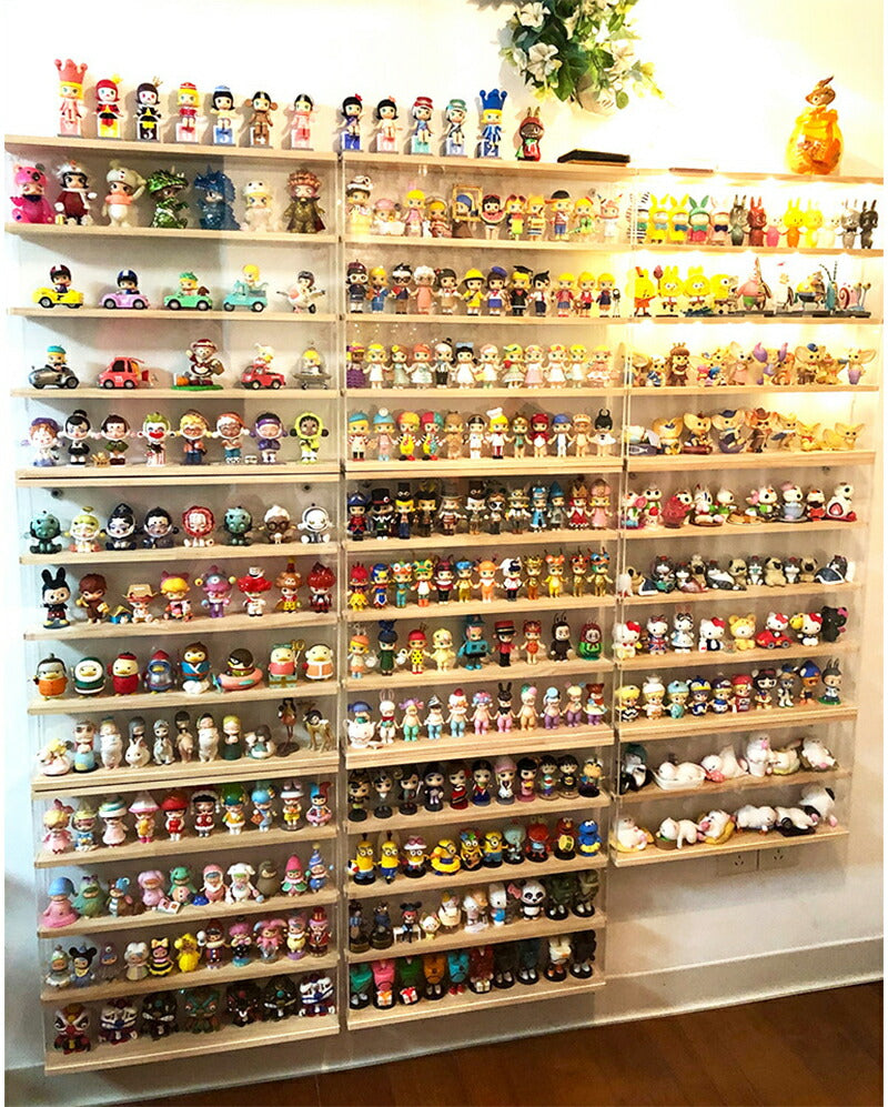 コレクションケース アクリル 棚 ボックス 卓上 壁掛け可能 ミニカー 収納 フィギュアケース スライドドア 棚板 階段 フィギュア収納棚 人形 トミカ  ディスプレイケース コレクションボード 飾り棚 扉付き コレクション 展示用  ホコリ対策