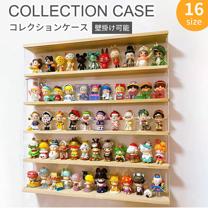 コレクションケース アクリル 棚 ボックス 卓上 壁掛け可能 ミニカー 収納 フィギュアケース スライドドア 棚板 階段 フィギュア収納棚 人形 トミカ  ディスプレイケース コレクションボード 飾り棚 扉付き コレクション 展示用  ホコリ対策