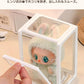コレクションケース らぶぶ アクリル 棚 ボックス 卓上 LABUBU フィギュアケース ディスプレイケース コレクションボード ラブブ 展示ケース 飾り棚 透明 扉付き スタッキング おしゃれ クリア 人形 コレクション 積み重ね 汚れ防止 傷つけ防止 防塵 収納 透明ボックス