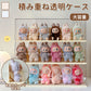 ぬいぐるみ用 収納ケース コーナー収納 ラブブ フィギュアケース らぶぶ クリア 透明LABUBU ディスプレイボックス  保護ケース 汚れ防止 防塵 傷つけ防止 透明ケース ショーケース フィギュア 卓上 収納 人形 積み重ね可能 省スペース
