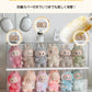 ぬいぐるみ用 収納ケース コーナー収納 ラブブ フィギュアケース らぶぶ クリア 透明LABUBU ディスプレイボックス  保護ケース 汚れ防止 防塵 傷つけ防止 透明ケース ショーケース フィギュア 卓上 収納 人形 積み重ね可能 省スペース