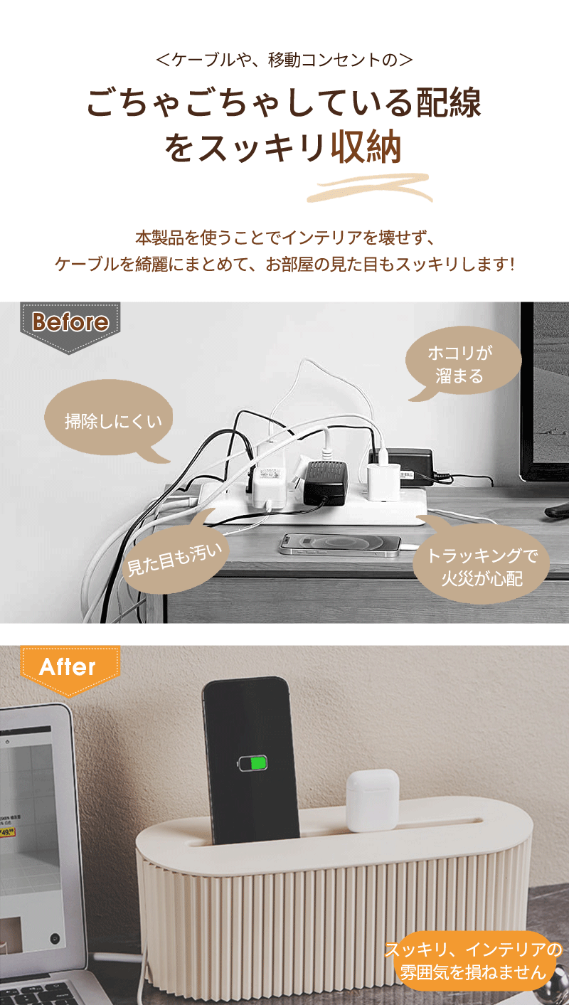 ボックス コード 隠し タップボックス コードケース コンセントボックス 配線ケーブルボックス 隠す 配線隠し ケーブル収納ボックス 収納 コンセント カバー ケーブル収納 配線カバー コードボックス 配線収納 電源タップ タップ収納 書斎