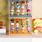 コレクションケース POP MART LABUBU収納 アクリル 棚 卓上 フィギュアケース 積み重ね フィギュア おしゃれ クリア ミニカー ディスプレイケース 小型 透明 扉付き 収納ボックス マグネット式 人形 クリスマス 新年 プレゼント