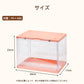 コレクションケース POP MART LABUBU収納 アクリル 棚 卓上 フィギュアケース 積み重ね フィギュア おしゃれ クリア ミニカー ディスプレイケース 小型 透明 扉付き 収納ボックス マグネット式 人形 クリスマス 新年 プレゼント