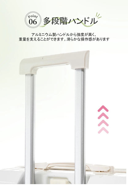 スーツケース キャリーケース mサイズ 軽量 大容量 機内持ち込み ドリンクホルダー 静音 おしゃれ 小型 かわいい キャリーバッグ トランクケース sサイズ usbポート付き ファスナータイプ 3泊4日 S/M/Lサイズ ダブルキャスター