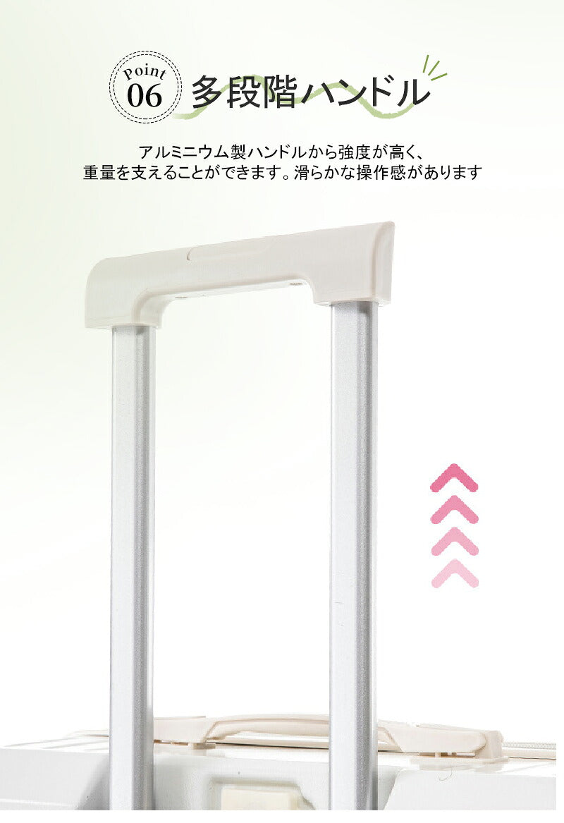 スーツケース キャリーケース mサイズ 軽量 大容量 機内持ち込み ドリンクホルダー 静音 おしゃれ 小型 かわいい キャリーバッグ トランクケース sサイズ ダブルキャスター usbポート付き 3泊4日 S/M/Lサイズ ファスナータイプ